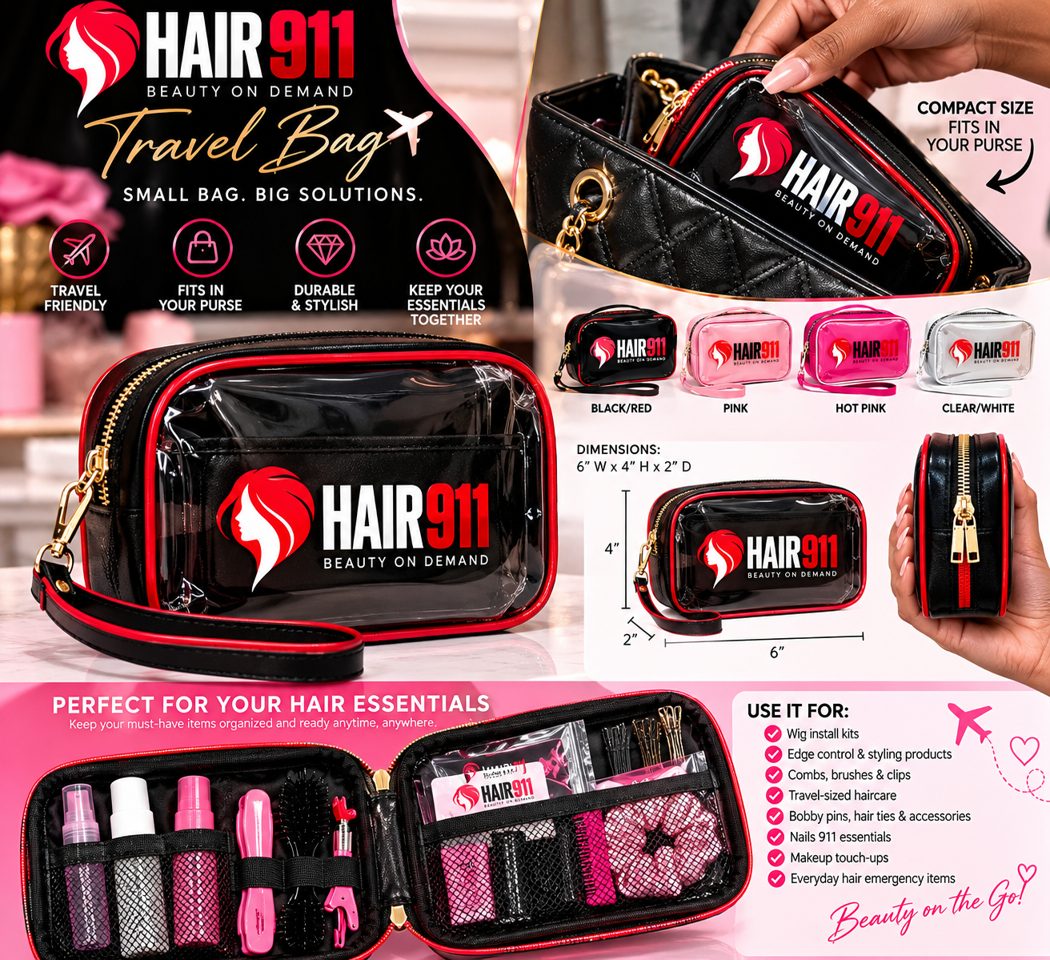 Hair 911 compact travel pouch